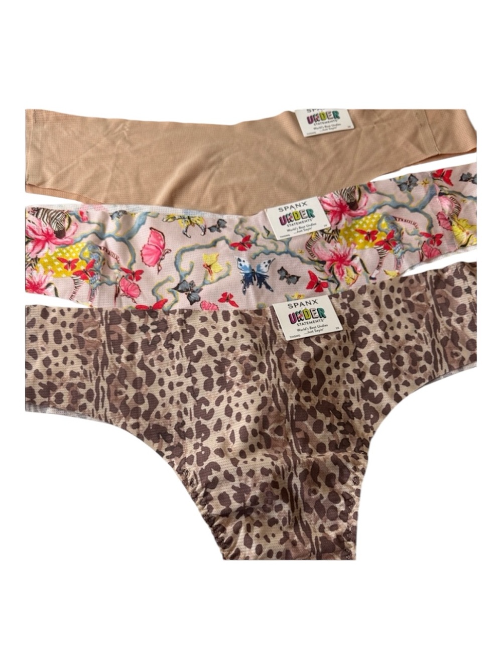SPANX Understatements Thongs Panties 3 Pairs. Size 2X